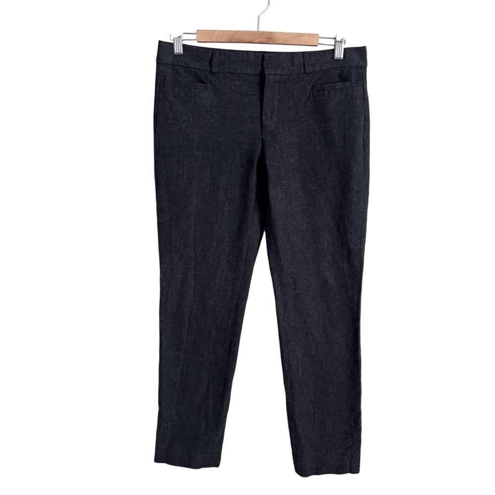 Banana Republic Sloan Pant Charcoal Grey Trousers Office Corporate Skinny Size 4